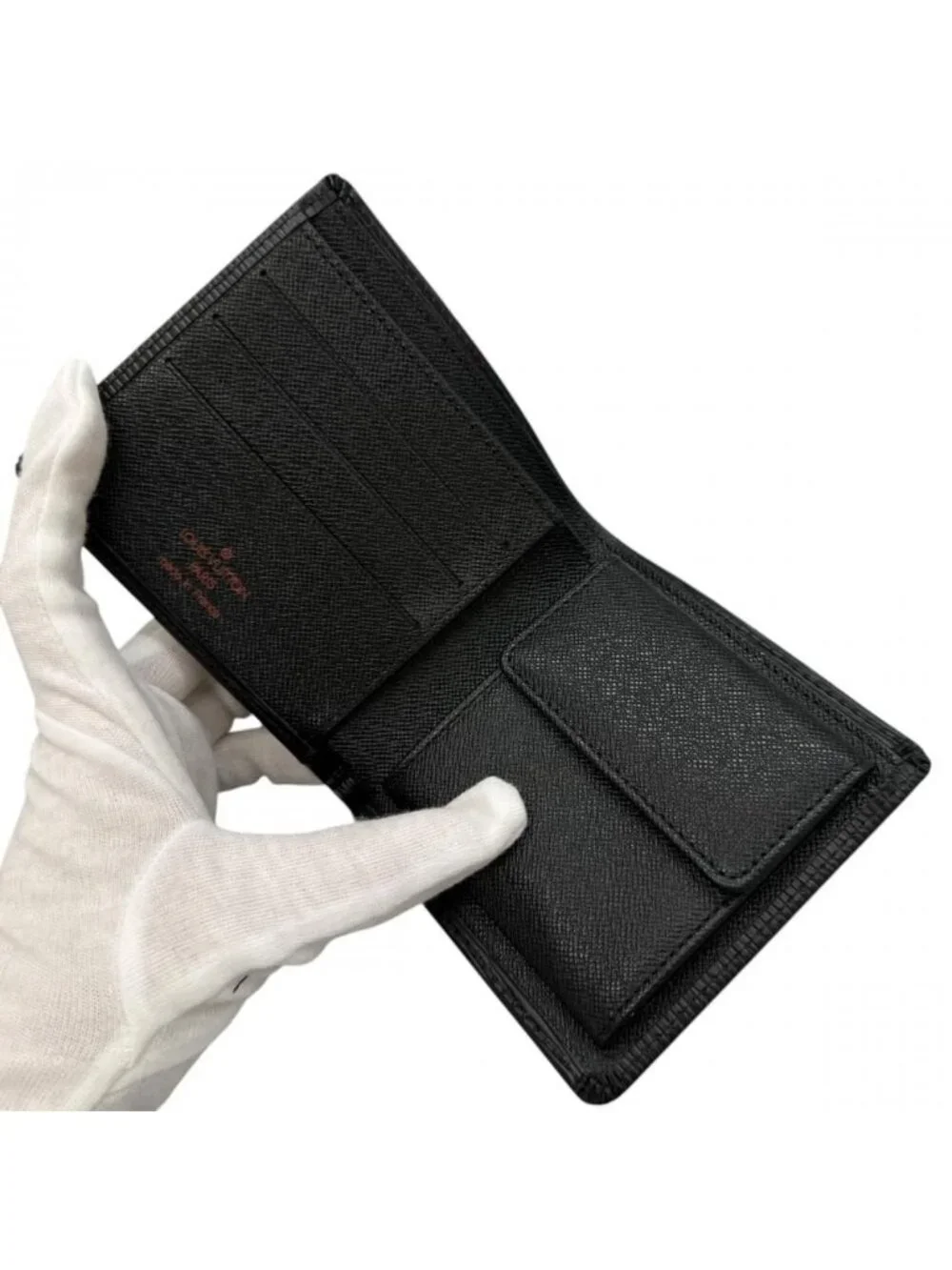 Louis Vuitton Bifold Wallet Portefeuille Marco Epi Leather Black
